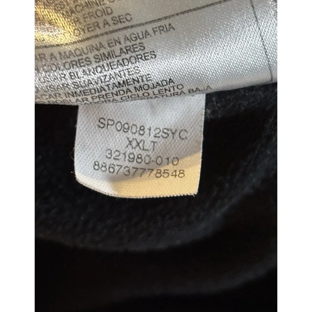 Nike Track Jacket Mens XXLT Black Lightweight Full Zip Hooded Kobe Bryant Mamba